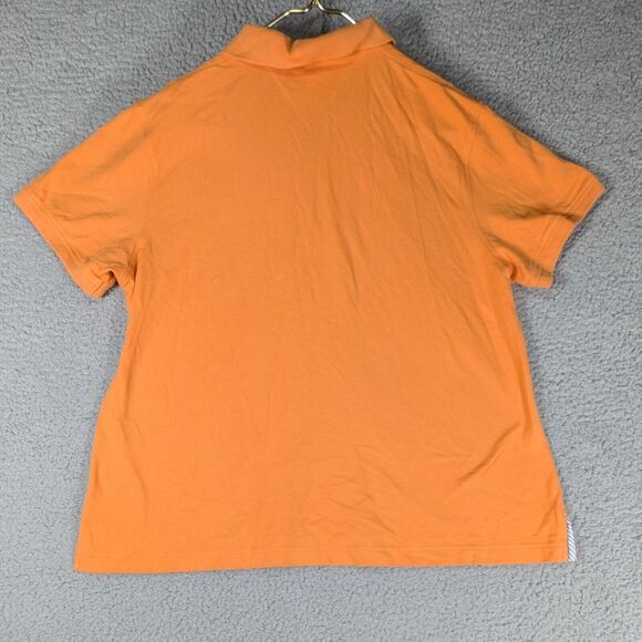 Tommy Hilfiger Polo Mens Size Extra Large Orange Solid Pattern Short Sleeve - Picture 6 of 6